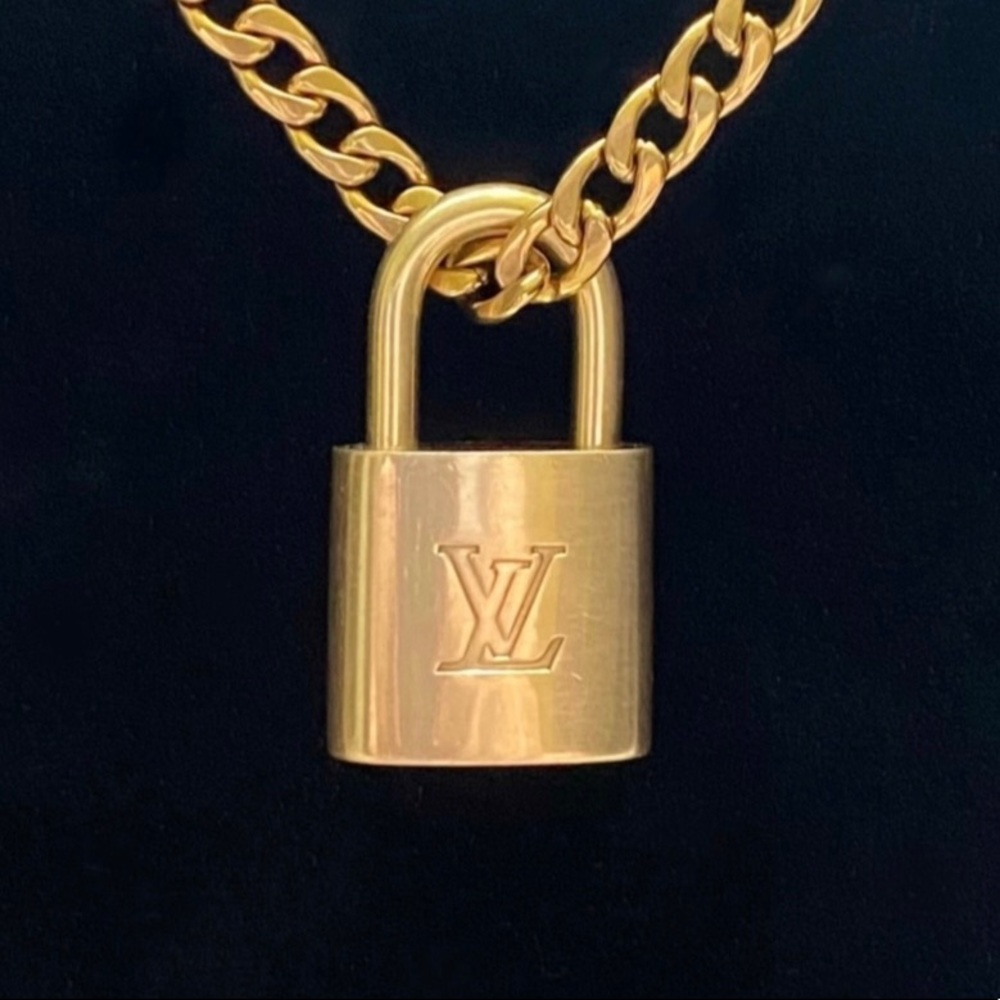 Louis Vuitton Lock & Gold Chain